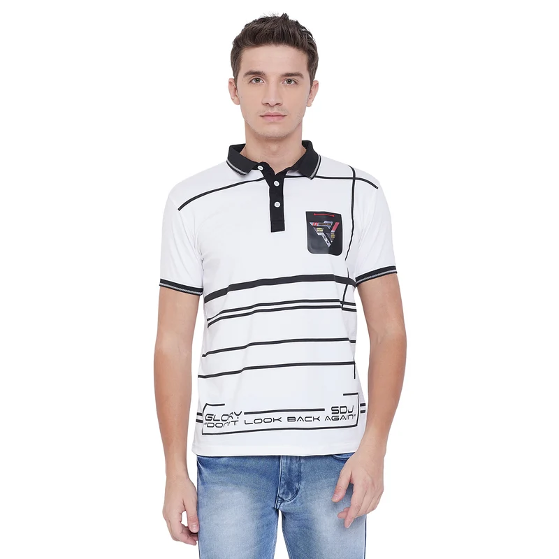 Duke Urban Men Stardust Halfsleeve T-Shirt (LF4456) White / M / Printed