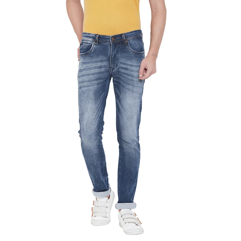Duke Stardust Men Stretchable Slim Fit Jeans (SDD8198) Grey / 38 / Washed