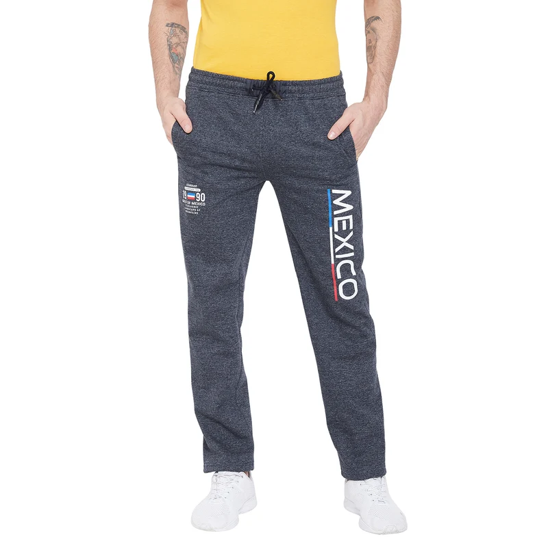 Duke Urban Men Smart Fit Track Pant (LF2894) Navy Mix / M / Printed