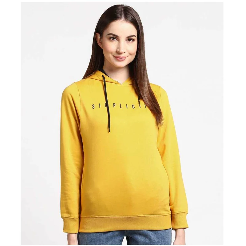 Duke Urban Women Hooded Sweatshirt (FKP02) Mustard / XL / Printed
