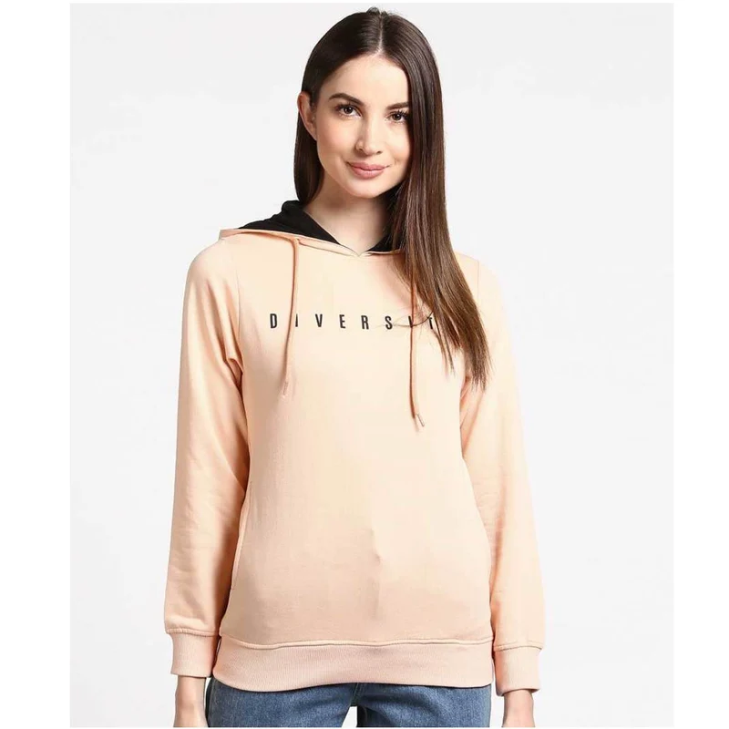 Duke Urban Women Hooded Sweatshirt (FKP02) Peach / S / Printed
