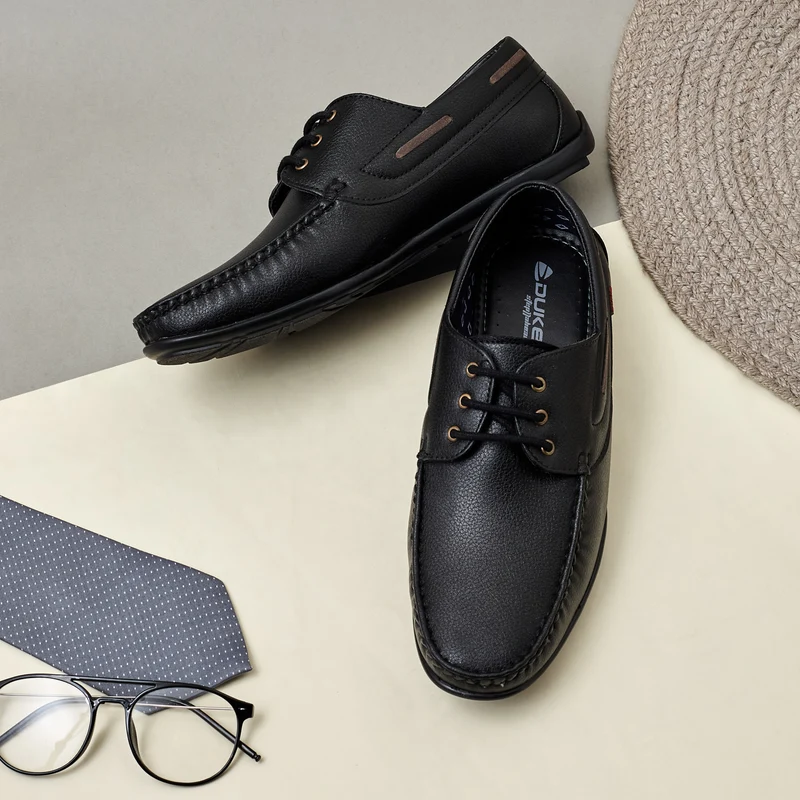 Duke Men Loafers (FWOL636) Black / UK 7 / Solid