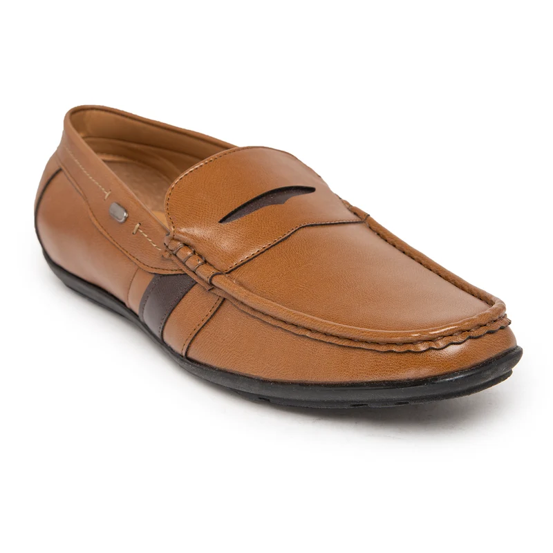 Duke Men Loafers (FWOL661) UK 6 / Camel / Color Block