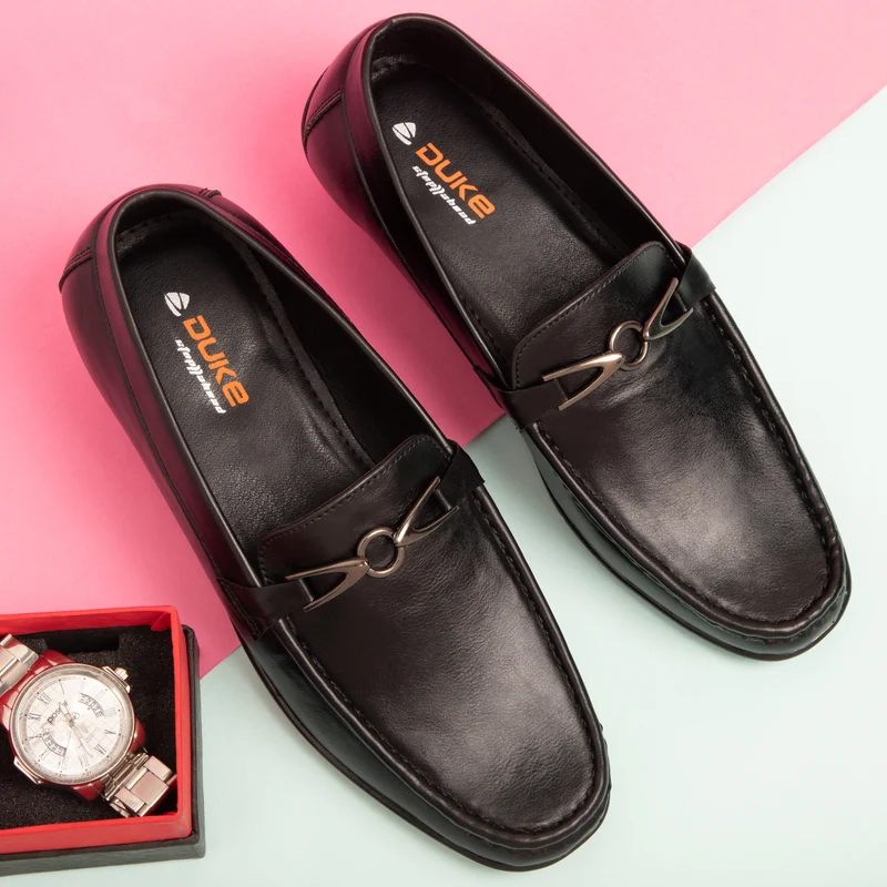 Duke Men Loafers (FWOL662) UK 8 / Black / Solid