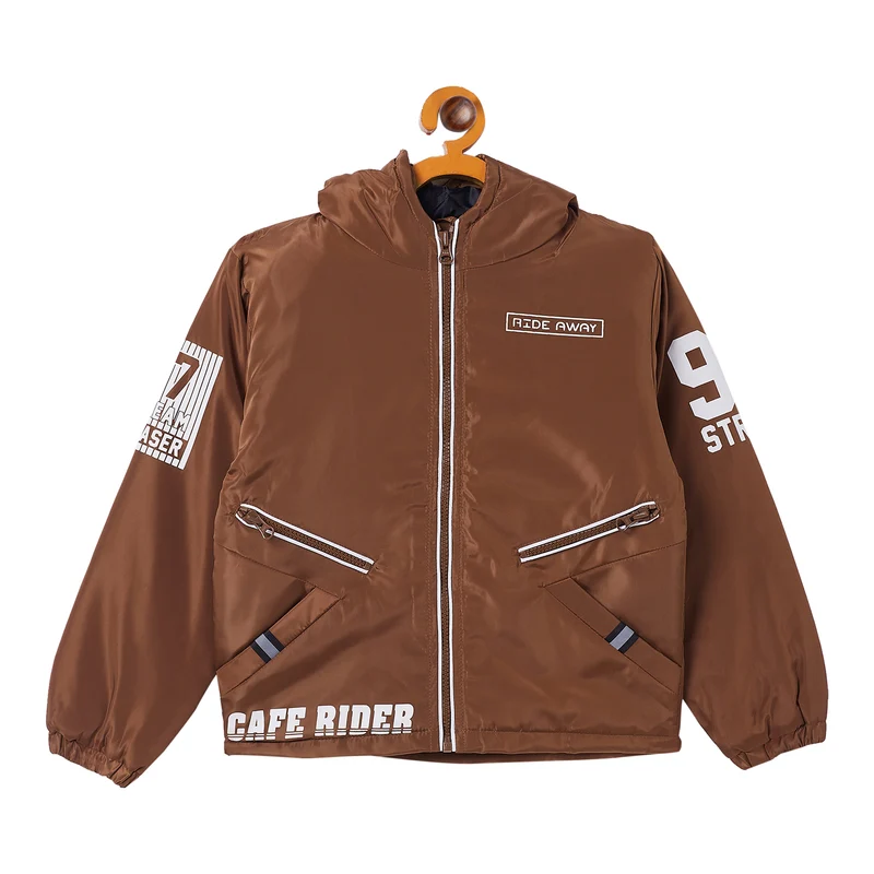 Duke Stardust Boys Full Sleeve Quilted Jacket (SDZ1555) 34 / Tabaco / Solid