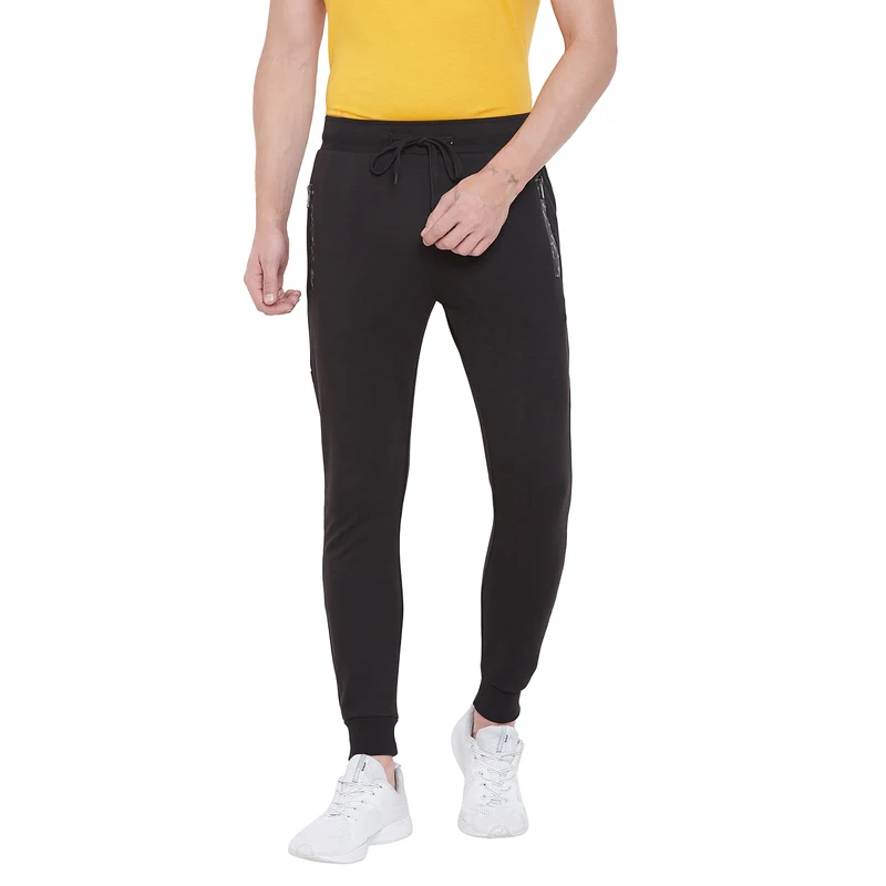 Duke Urban Men Jogger Slim Fit Track Pants (LF2889) Black / L / Solid