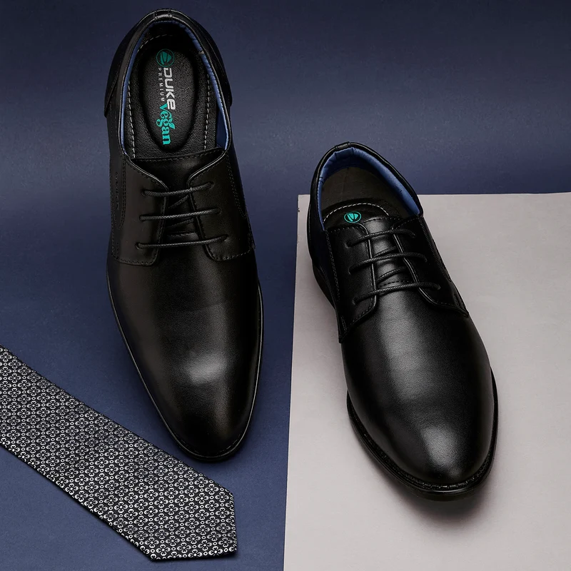 Duke Men Formal Shoes (FWOL700) Black / UK 6 / Solid Contrast