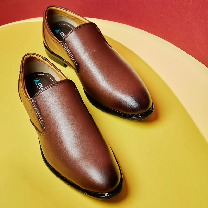 Duke Men Formal Shoes (FWOL701) Brown / UK 8 / Solid Contrast