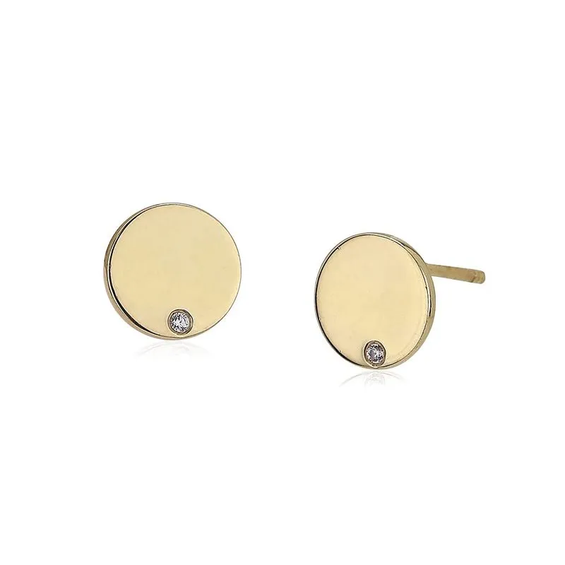 Brinco Vanbelle banhado a ouro 18K com zirco cúbico