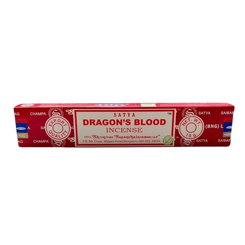 Incenso Meditação Dragon Blood Satya Cx C 12 Var