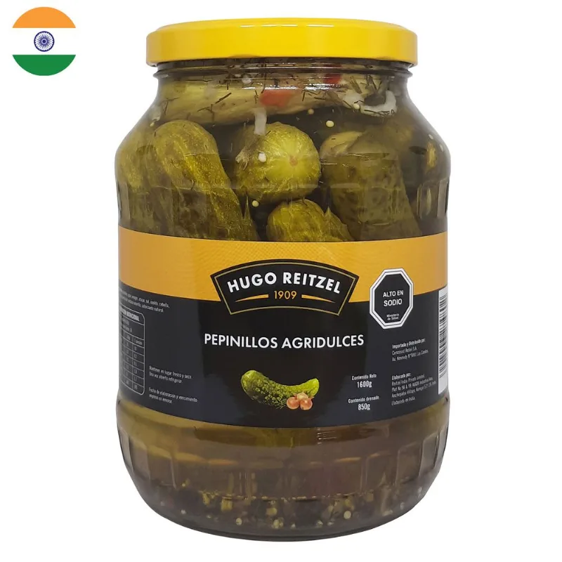 Pepinillos Hugo Reitzel Agridulces 850 g