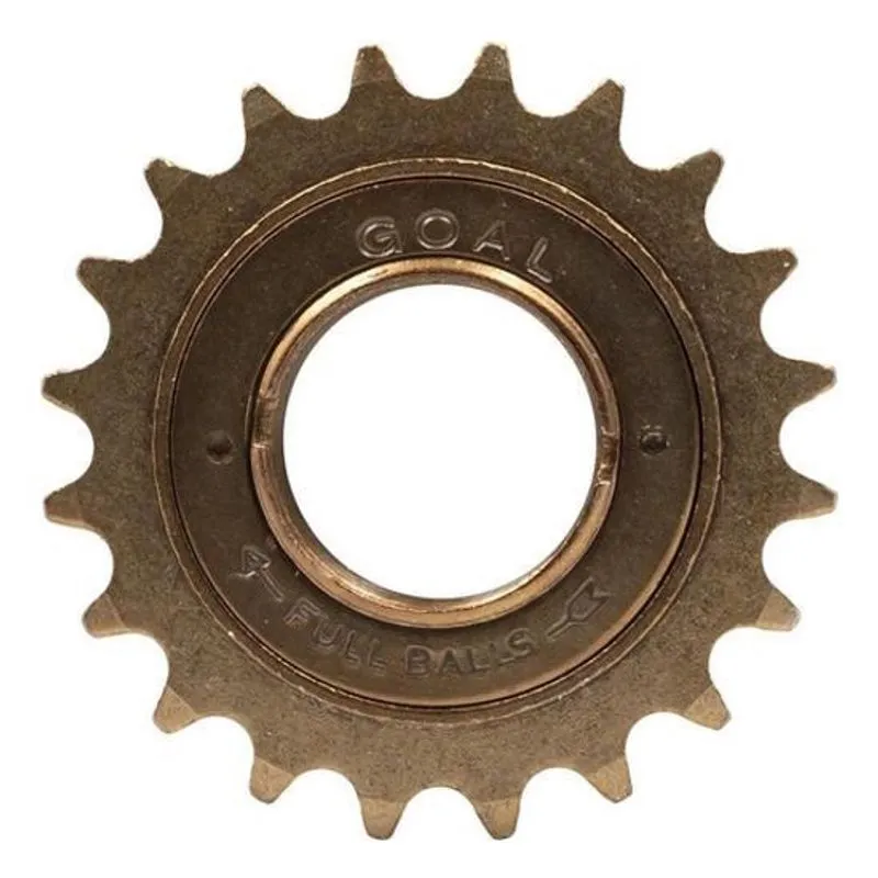 Catraca Roda Livre Bike 20 Dentes Toda Esferada Marrom Goal