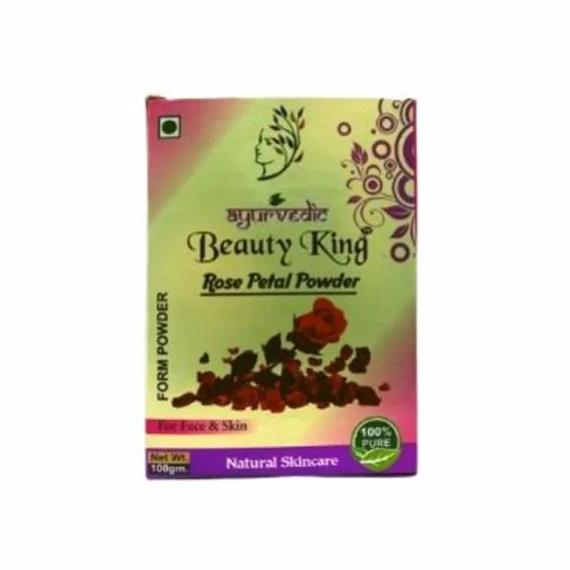 Pétalas De Rosas Em Pó Ayurvédic 100g