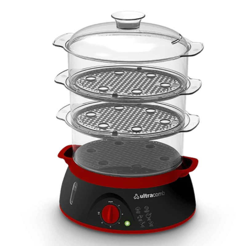 Vaporera Ultracomb VP-4603 3 Bandejas 900Watts