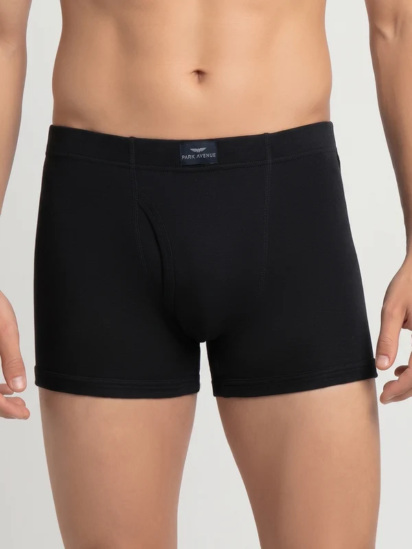 Park Avenue Men Black Cotton Trunk XL / Black