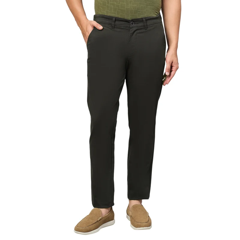 Duke Urban Men Flatfront Narrowfit Trouser (SDT4660) D.Grey / 32 / Solid