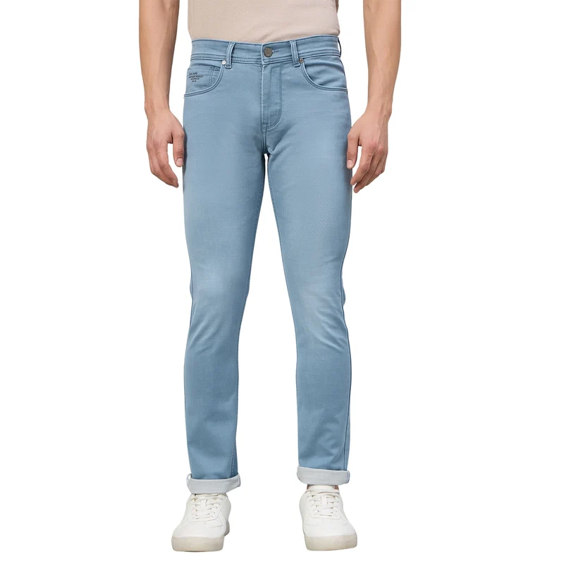 Duke Men Narrow Fit Stretchable Jeans (SDD5999N) Ice Grey / 34 / Washed