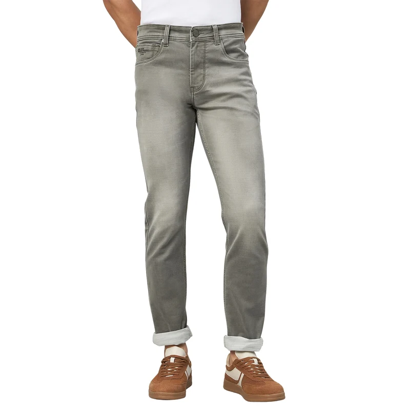 Duke Men Narrow Fit Stretchable Jeans (SDD5999N) Khaki / 34 / Washed