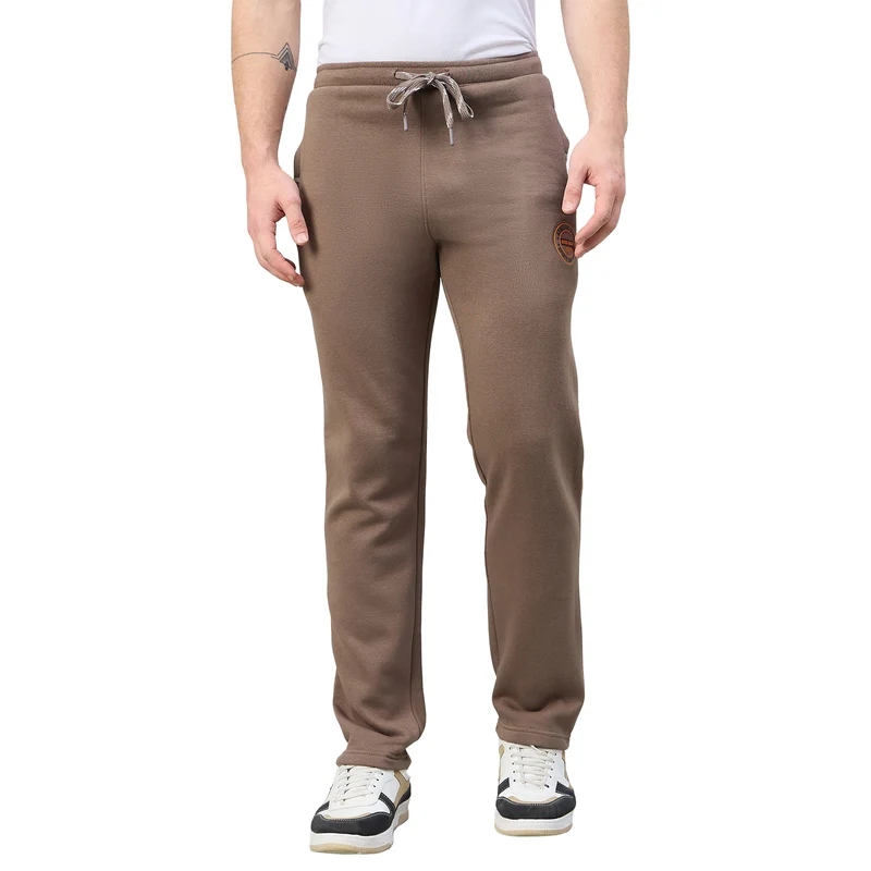 Duke Urban Men Classic Fit Fleece Trackpant (LF9099) Mouse / L / Solid