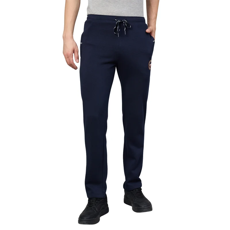Duke Urban Men Classic Fit Fleece Trackpant (LF9099) Navy / L / Solid