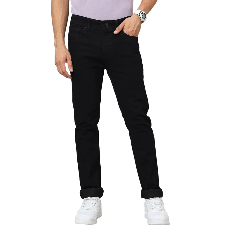 Duke Urban Men Mid-Rise Stretchable Jeans (OND5900N) Black / 28 / Washed