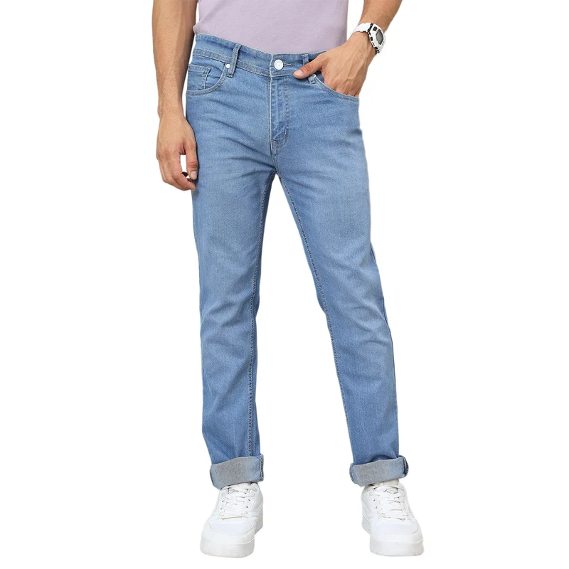 Duke Urban Men Mid-Rise Stretchable Jeans (OND5900N) L.Blue / 28 / Washed