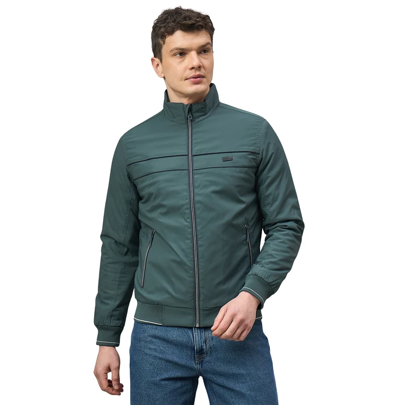 Duke Urban Men Full Sleeve High Neck Casual Jacket (SDZ2321) Air Force / L / Solid