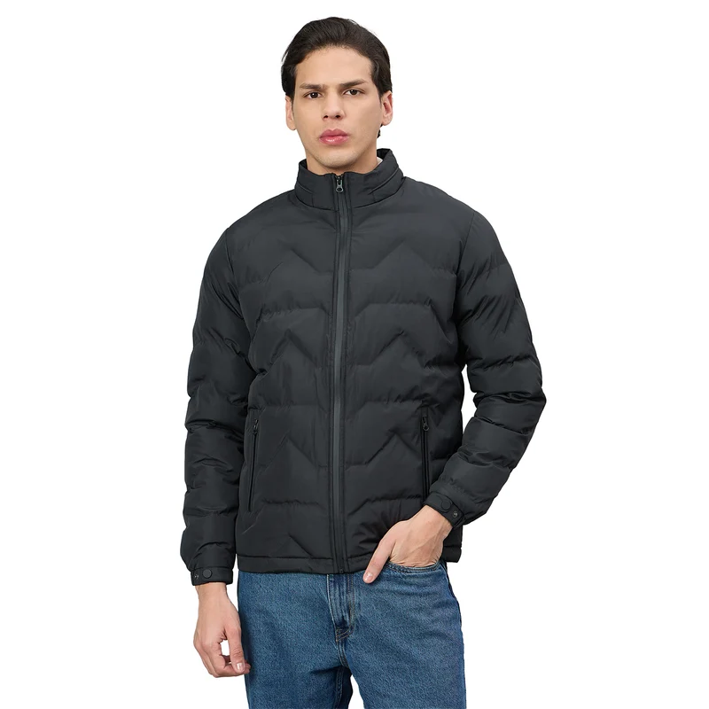 Duke Urban Men High Neck Full Sleeve Jacket (SDZ2394) Black / XXL / Solid