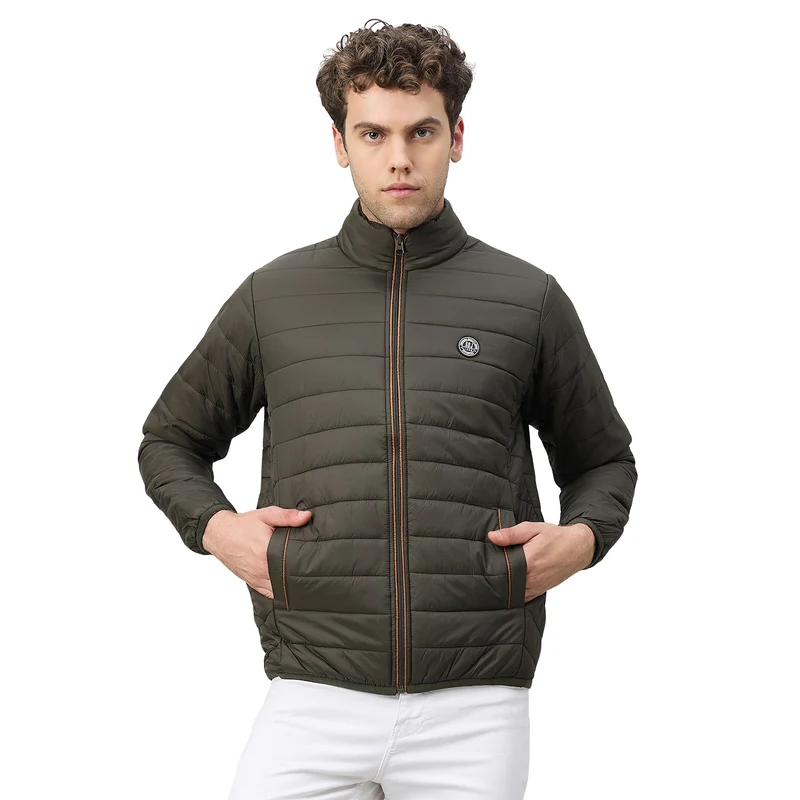 Duke Urban Men Full Sleeve Jacket (WSDZ834) D.Olive / XL / Solid