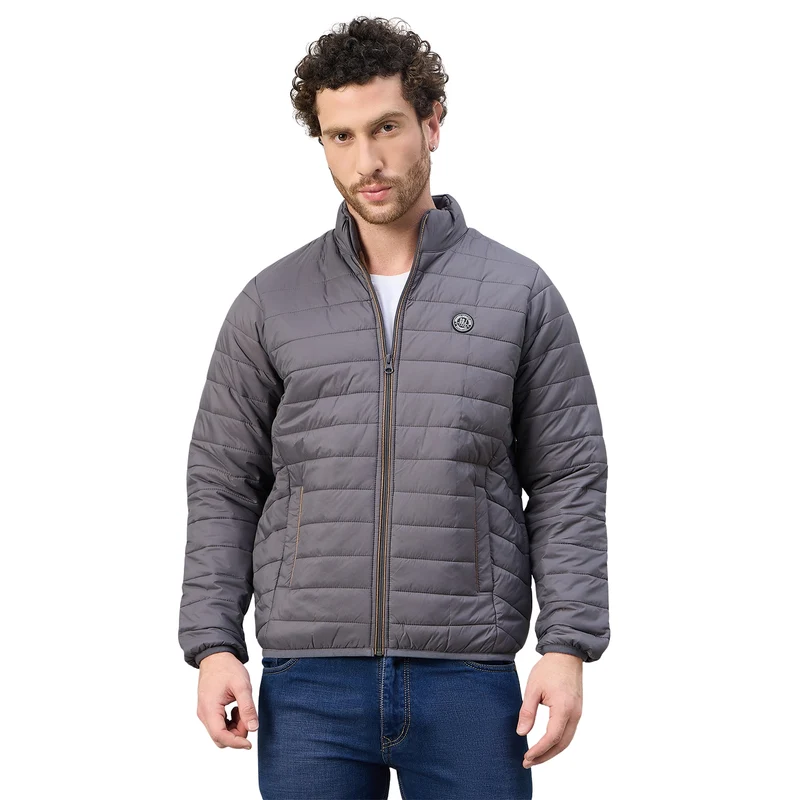 Duke Urban Men Full Sleeve Jacket (WSDZ834) Grey / XL / Solid
