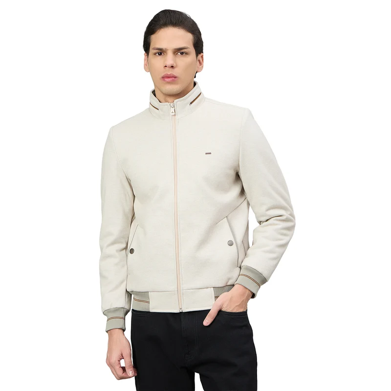 Duke Urban Men Short Style Full Sleeve Jacket (SDZ3270) Camel / L / Solid