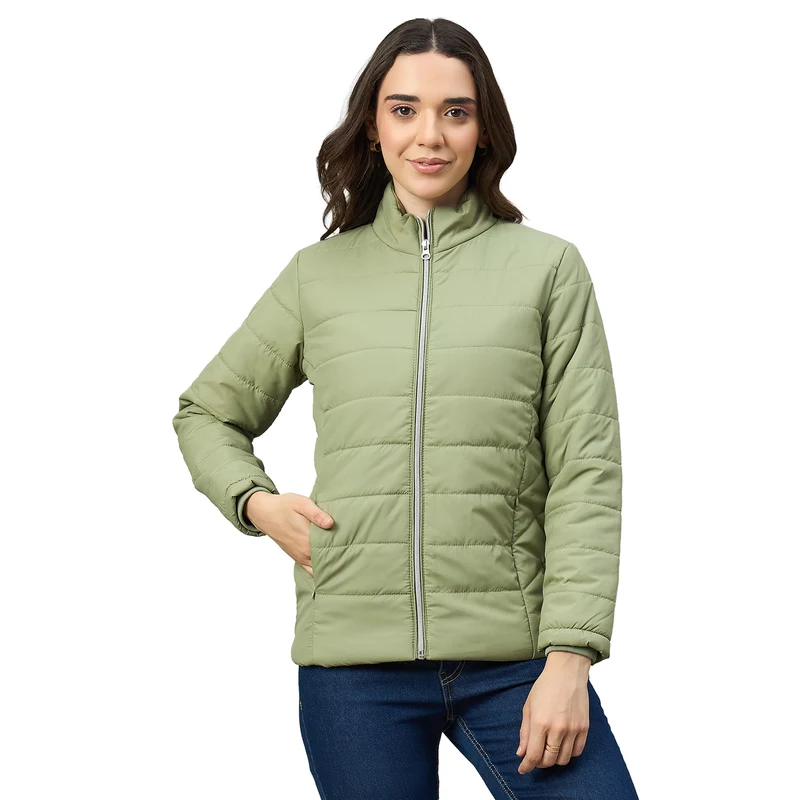 Duke Urban Women Short Style Full Sleeve Jacket (OSDZ1717) Pista / L / Solid