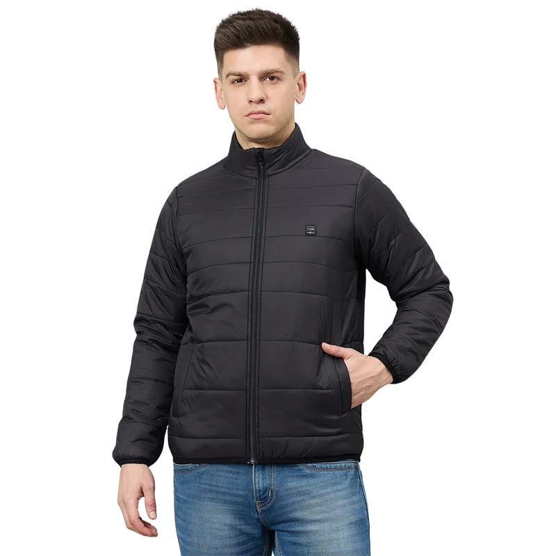 Duke Urban Men Short Style Full Sleeve Jacket (SDZ1000W) Black / M / Solid