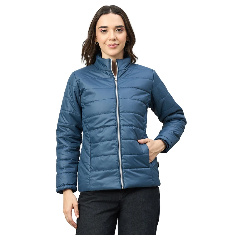 Duke Urban Women Short Style Full Sleeve Jacket (OSDZ1717) L.Navy / XXL / Solid