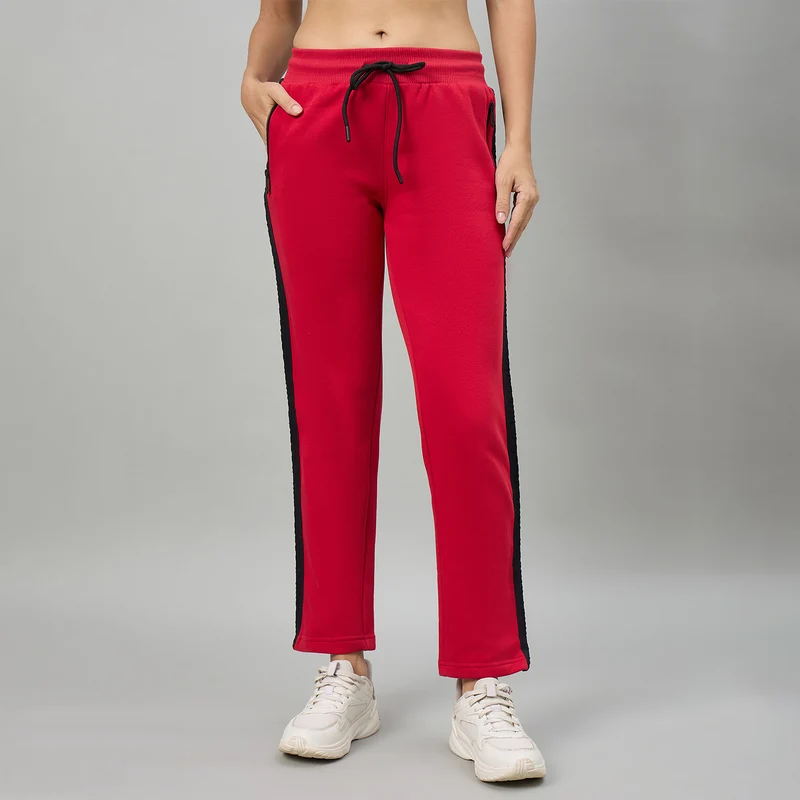 Duke Women Regular Track Pant (LFX5004L) Red / S / Solid