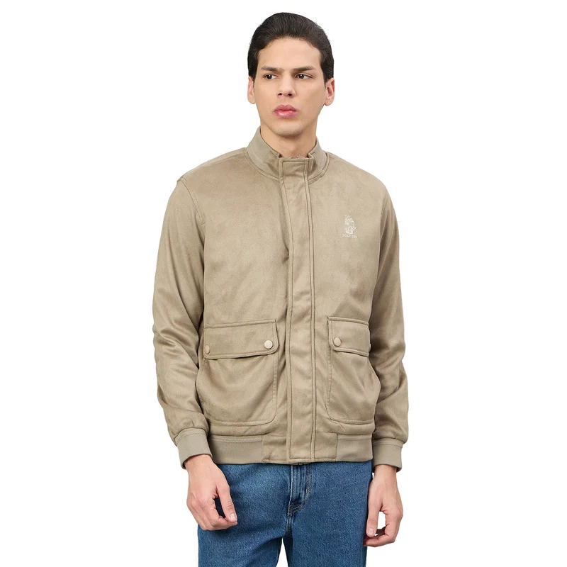 Duke Urban Men Short Style Full Sleeve Jacket (SDZ3206) Mouse / XL / Solid