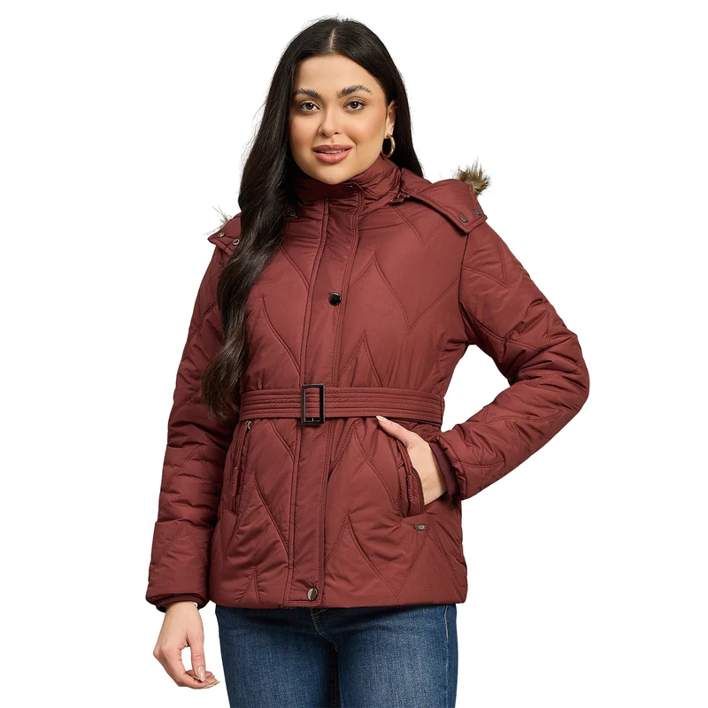 Duke Urban Women Short Style Full Sleeve Jacket (SDZ4215) Rust / XL / Solid