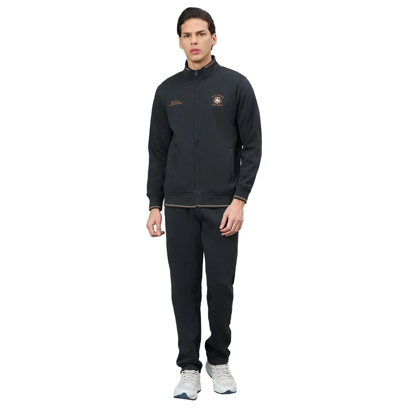 Duke Urban Men Full Sleeve Regular Tracksuit (LF6062) Charcoal / XXL / Solid