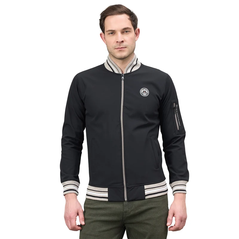 Duke Urban Men Full Sleeve Zipper Sweatshirt (LF6466) Black / XL / Solid