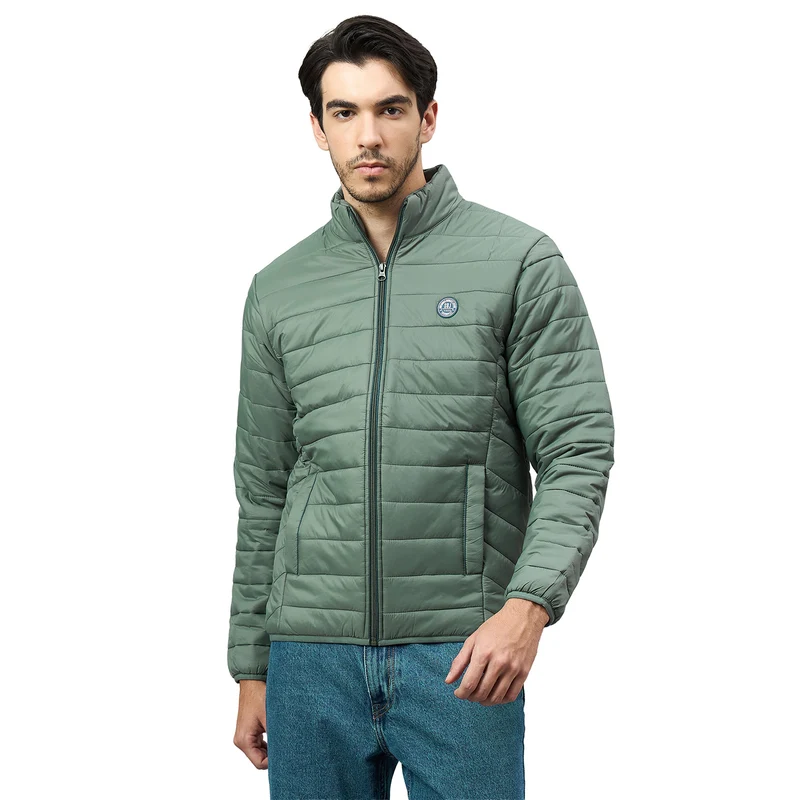 Duke Urban Men Short Style Full Sleeve Jacket (MWSDZ834) L.Olive / XL / Solid