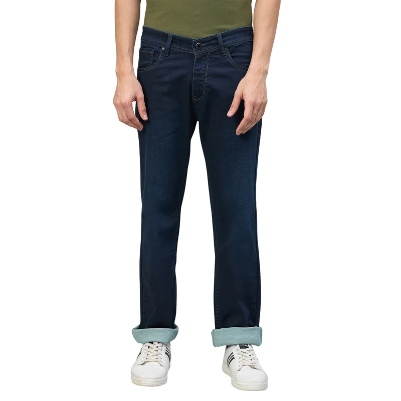 Duke Urban Men Comfort Fit Mid-Rise Light Fade Stretchable Jeans (SDD9136C) Tint Green / 36 / Washed