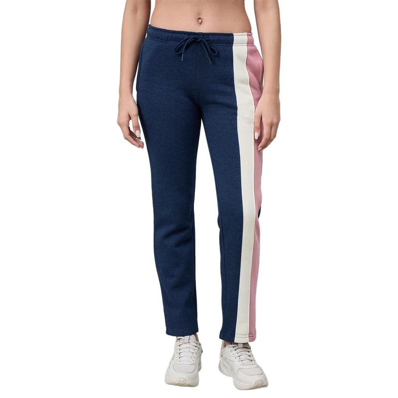 Duke Urban Women Stylish Knitted Casual Lowers (LFX5006L) Navy Mel / XL / Solid