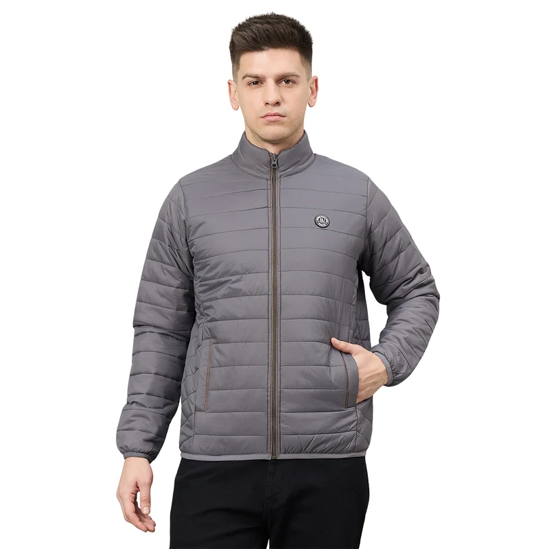 Duke Urban Men Short Style Full Sleeve Jacket (MWSDZ834) Mouse / XL / Solid