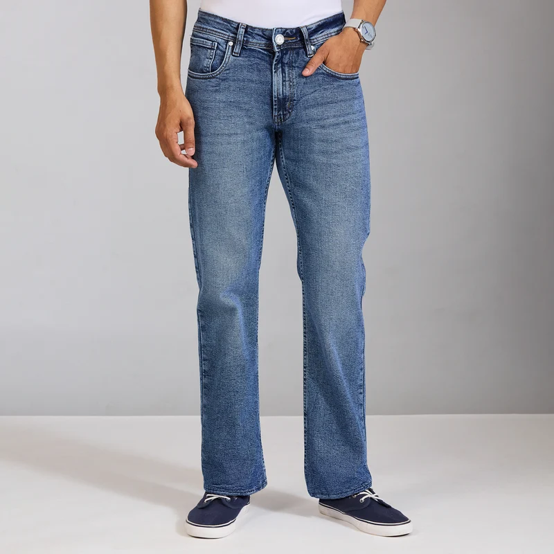 Duke Urbban Men Comfort Fit Stretchable Jeans (SDD9266C) Blue / 30 / Washed