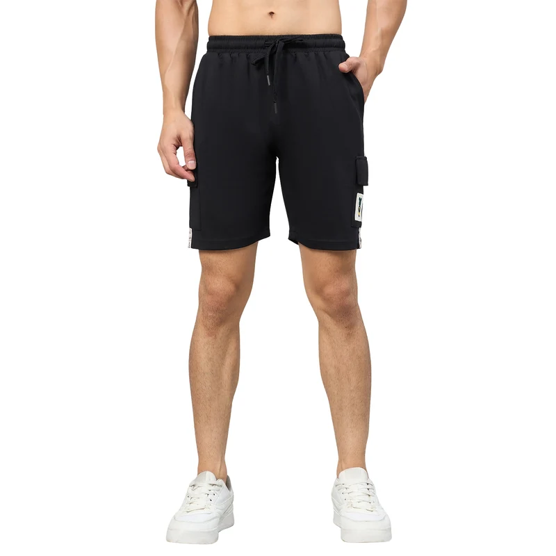 Duke Men Regular Fit Bermuda Shorts (LF6087B) Black / M / Solid