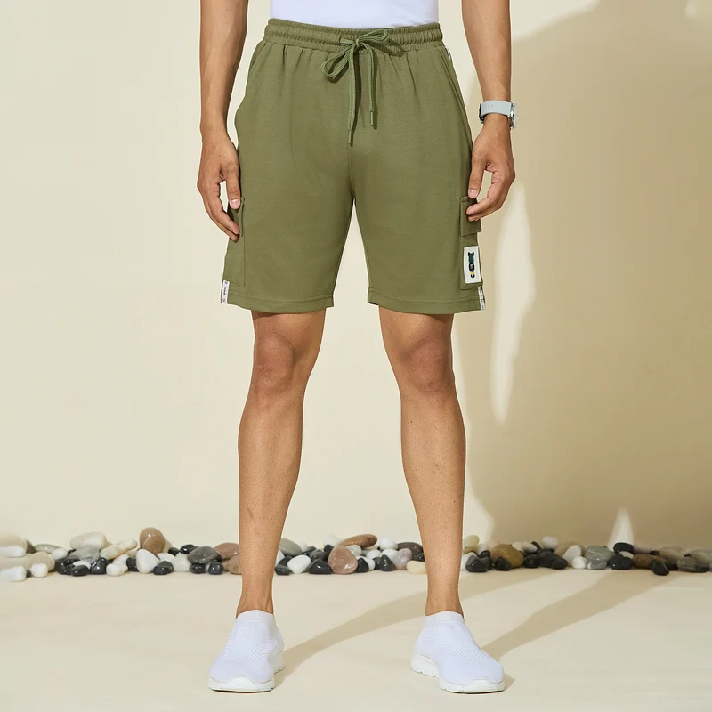 Duke Men Regular Fit Bermuda Shorts (LF6087B) Olive / XXL / Solid