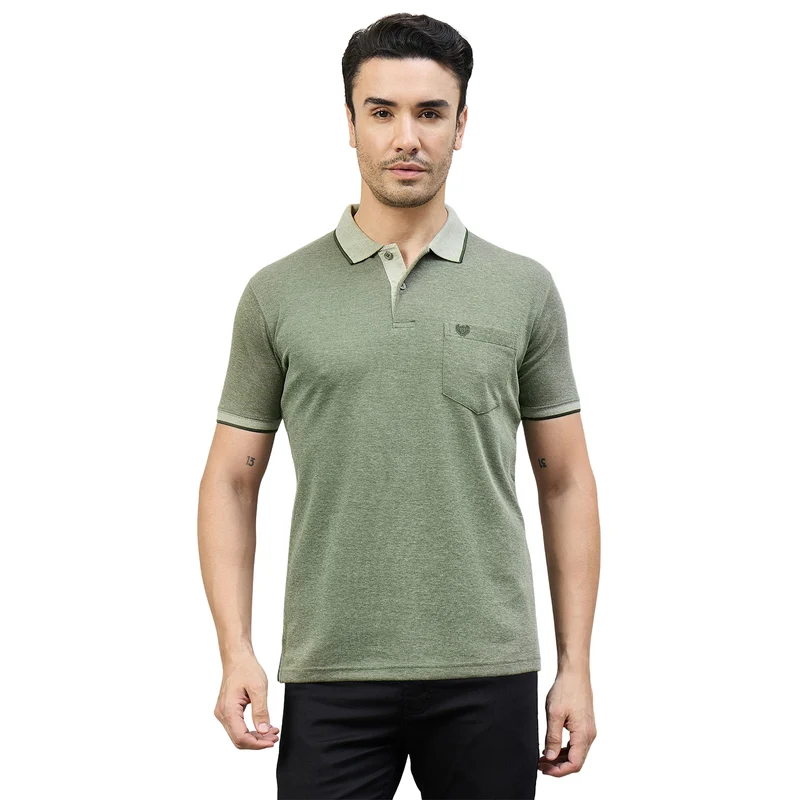 Duke Men Half Sleeve Cotton Smart Fit Casual T-shirt (SD74) Hunter Green / XXL / Solid