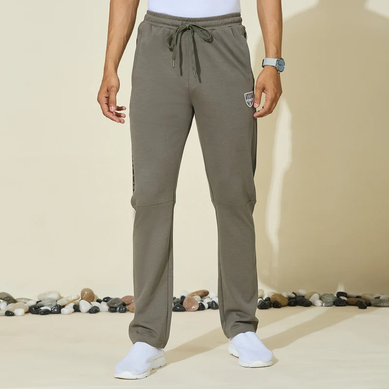 Duke Urban Men Regular Cotton Lower (LF9116) Moss Grey / M / Solid