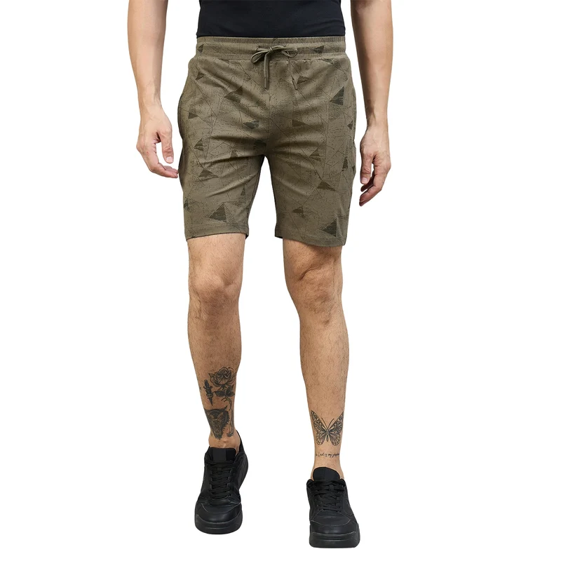 Duke Urban Men Regular Fit Bermuda Shorts (LF6091B) Moss Grey / M / Printed