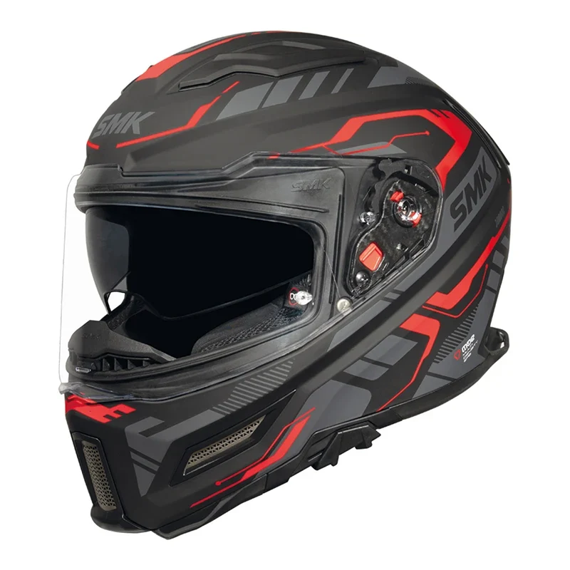 SMK AGNAR TEKTRON DECORATED CASCO DE MOTO NEGRO MATE L / Negro Mate / AGNAR TEKTRON